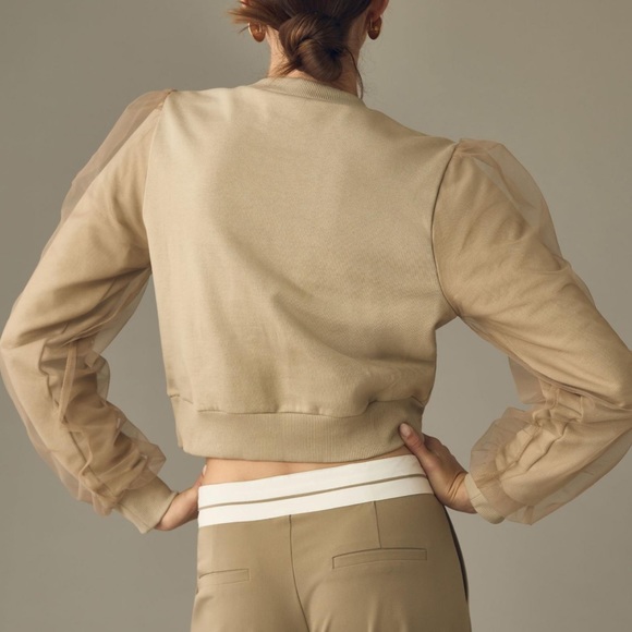 NWT By Anthropologie Utility Pocket Pullover in Moss - Picture 3 of 8